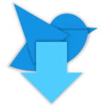 twitter media downloader android application logo